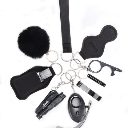 Self Defense Keychain Set For Women Safety Keychain Full Set With Personal Alarm, Window Breaker Keychain Accessories