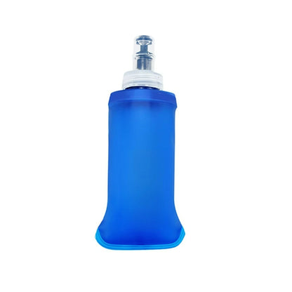 Collapsible Silicone Water Bottle with Bite Valve, Space Saving Foldable Water Container for Travel Camping Hiking Running