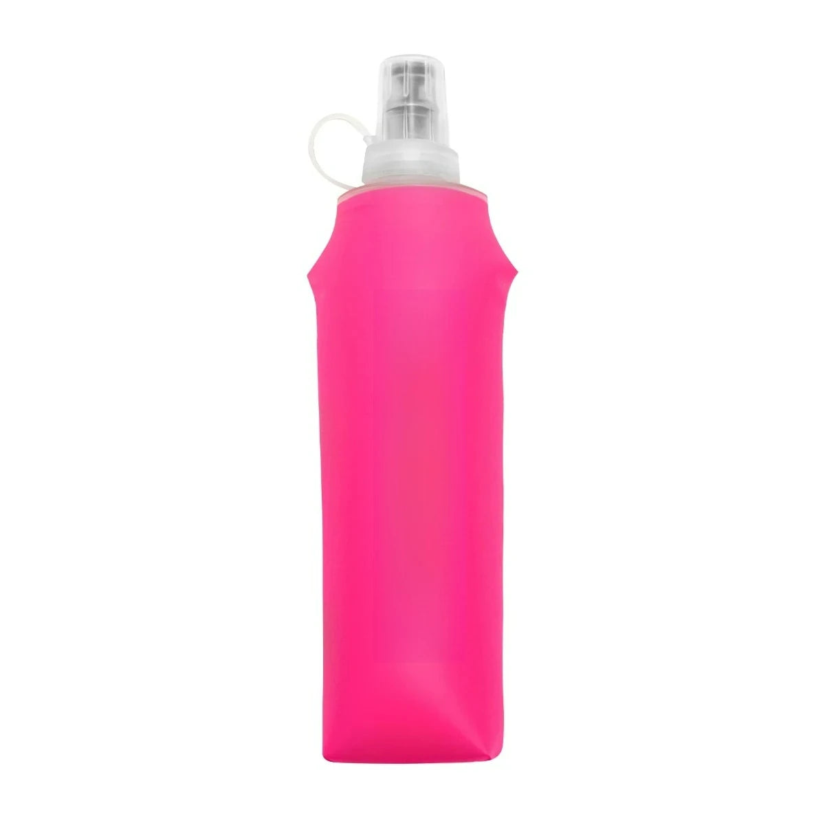 Collapsible Silicone Water Bottle with Bite Valve, Space Saving Foldable Water Container for Travel Camping Hiking Running