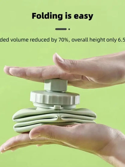 1Pc 600mlLarge Collapsible Silicone Cup-Portable Travel Water Bottle for Outdoor, Food-Grade with Fresh Colors, Foldable Design