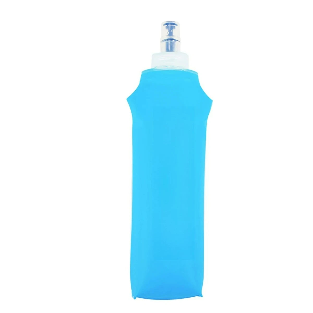 Collapsible Silicone Water Bottle with Bite Valve, Space Saving Foldable Water Container for Travel Camping Hiking Running