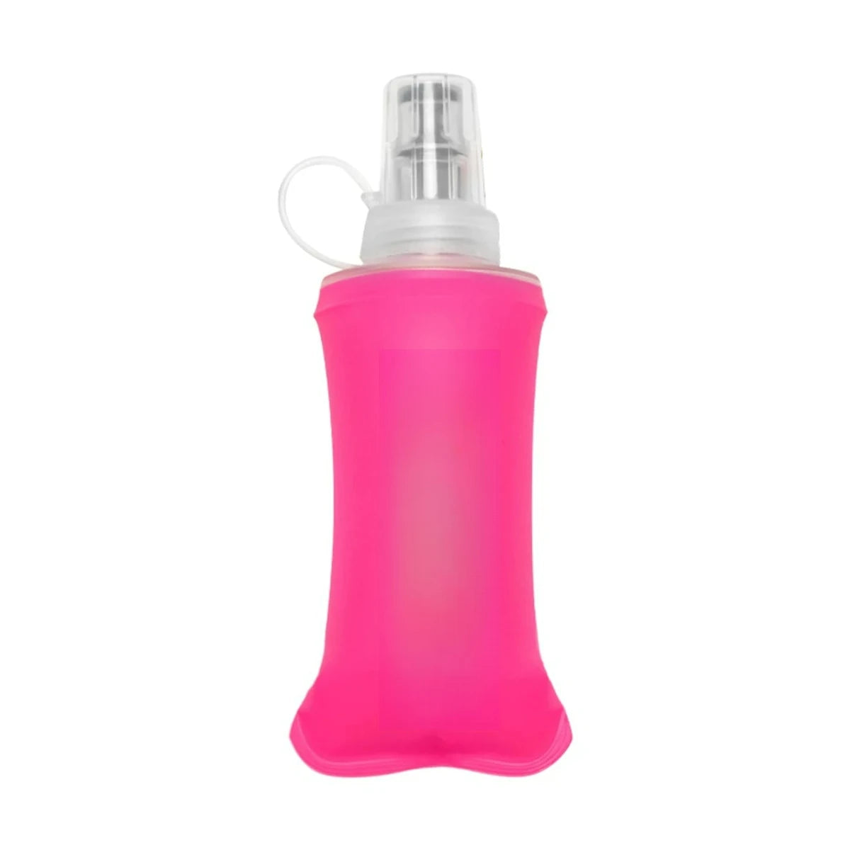 Collapsible Silicone Water Bottle with Bite Valve, Space Saving Foldable Water Container for Travel Camping Hiking Running