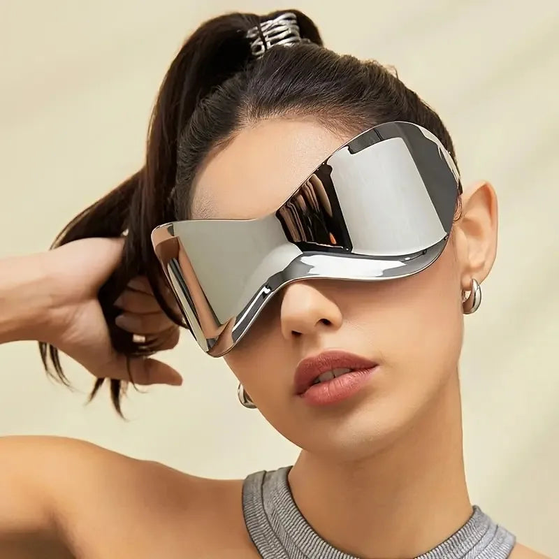 Horizon Wrap Shades | Y2K Rimless Sunglasses by Route95