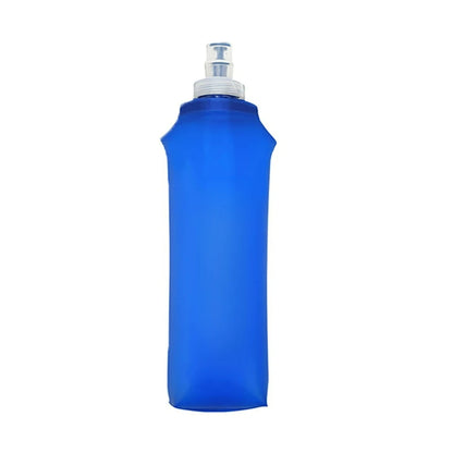 Collapsible Silicone Water Bottle with Bite Valve, Space Saving Foldable Water Container for Travel Camping Hiking Running