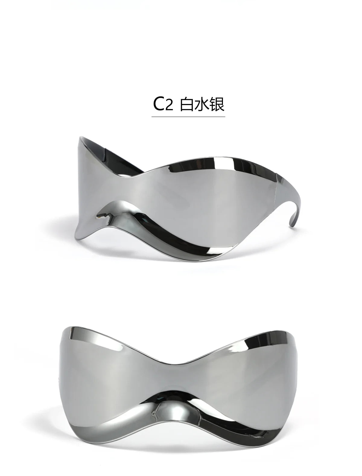 Horizon Wrap Shades | Y2K Rimless Sunglasses by Route95