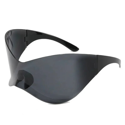 Horizon Wrap Shades | Y2K Rimless Sunglasses by Route95