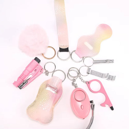 Self Defense Keychain Set For Women Safety Keychain Full Set With Personal Alarm, Window Breaker Keychain Accessories