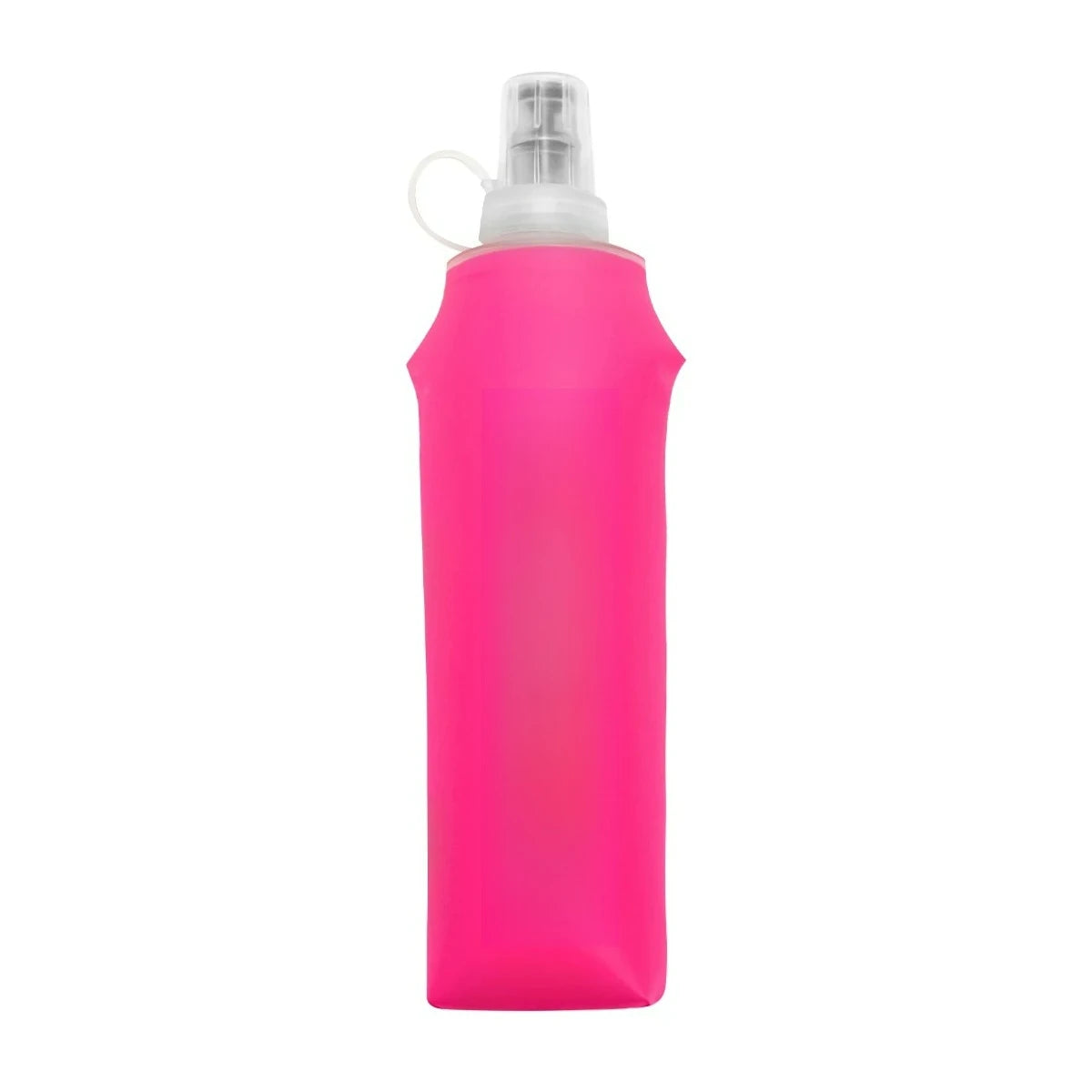 Collapsible Silicone Water Bottle with Bite Valve, Space Saving Foldable Water Container for Travel Camping Hiking Running