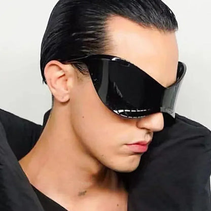 Horizon Wrap Shades | Y2K Rimless Sunglasses by Route95