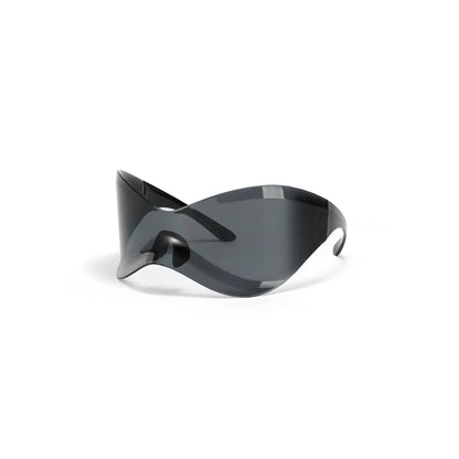 Horizon Wrap Shades | Y2K Rimless Sunglasses by Route95